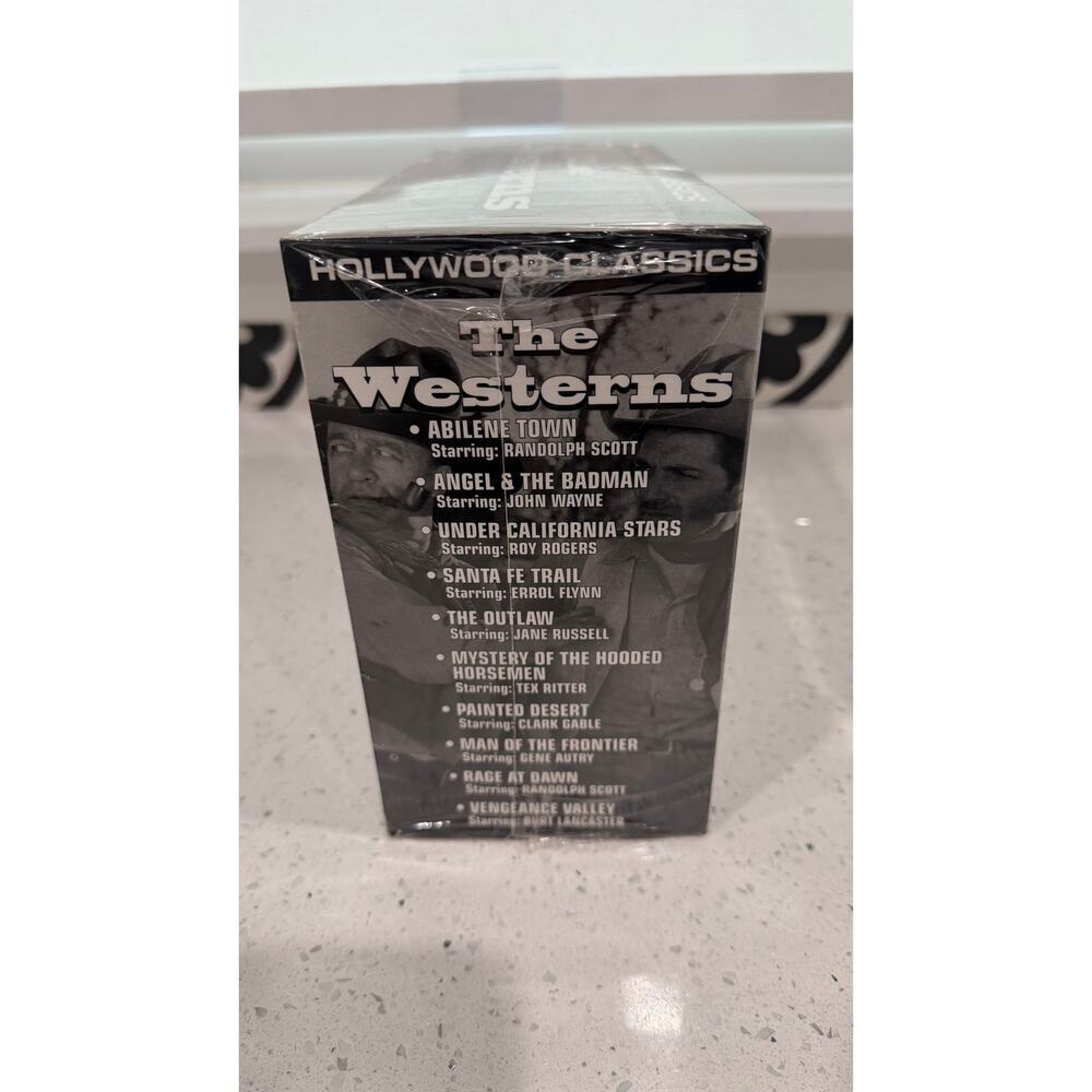 VTG NIP The Westerns Hollywood Classics 10 VHS Box set Madacy Music Group 1994 - Picture 4 of 5